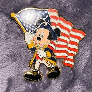 Disney Mickey Mouse Patriotic Pin - Red, Blue, Gold